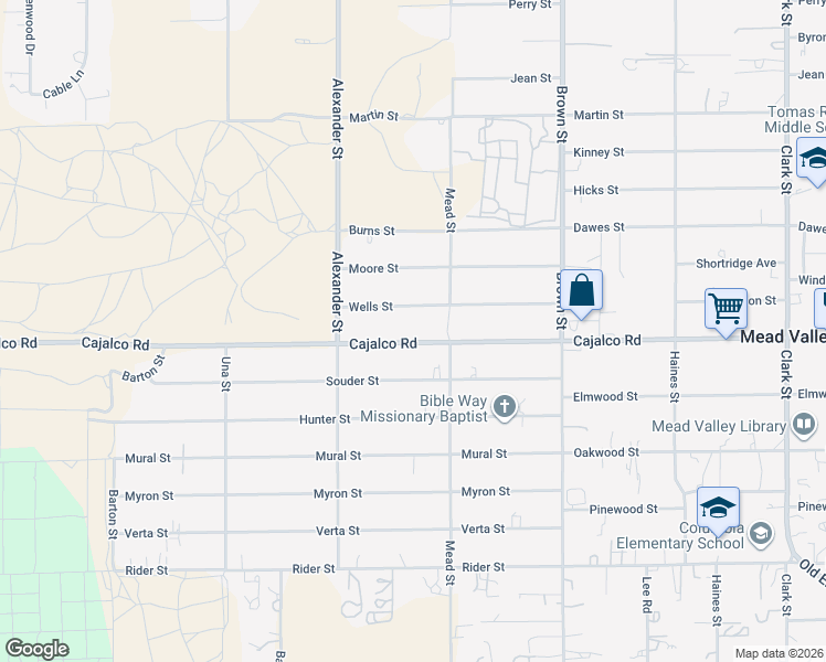 map of restaurants, bars, coffee shops, grocery stores, and more near 20675 Cajalco Road in Perris