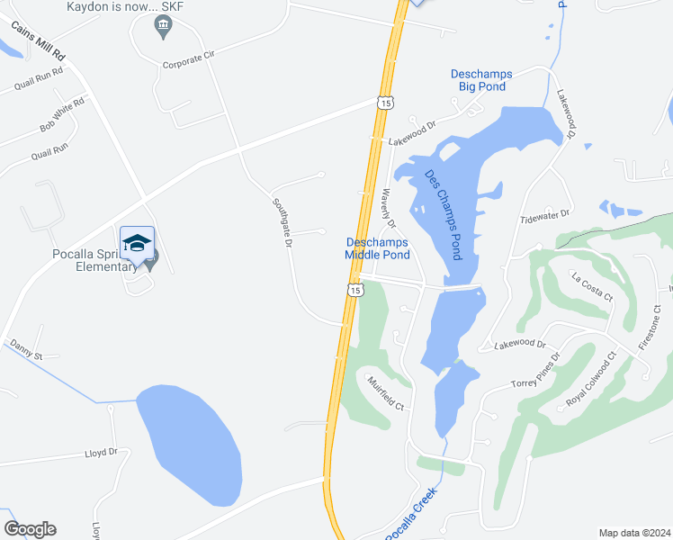map of restaurants, bars, coffee shops, grocery stores, and more near 2962 U.S. 15 in Sumter
