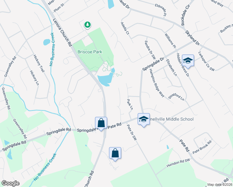 map of restaurants, bars, coffee shops, grocery stores, and more near 3026 Sonya Lane in Snellville