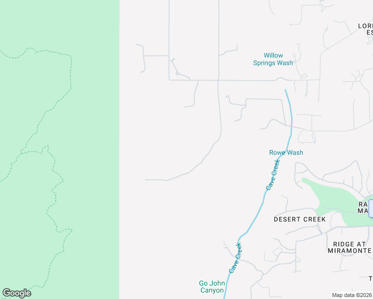 map of restaurants, bars, coffee shops, grocery stores, and more near 39342 North Old Stage Road in Cave Creek