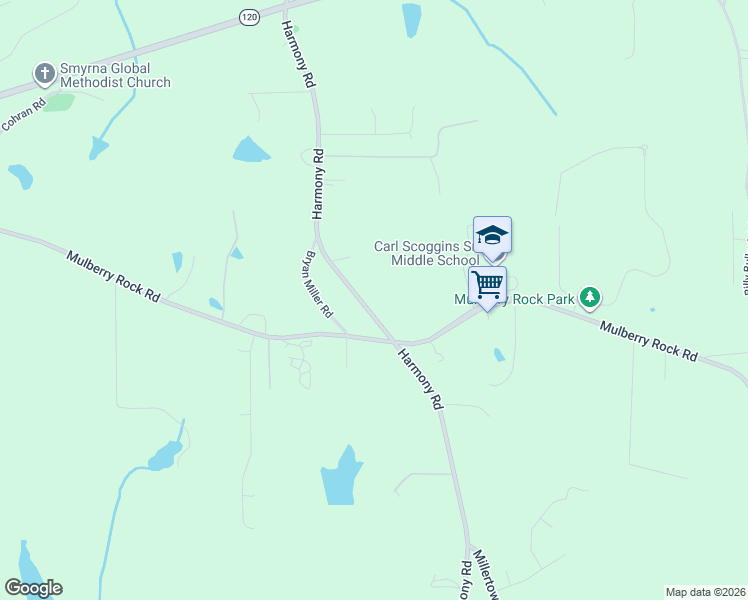 map of restaurants, bars, coffee shops, grocery stores, and more near 790 Harmony Road in Temple