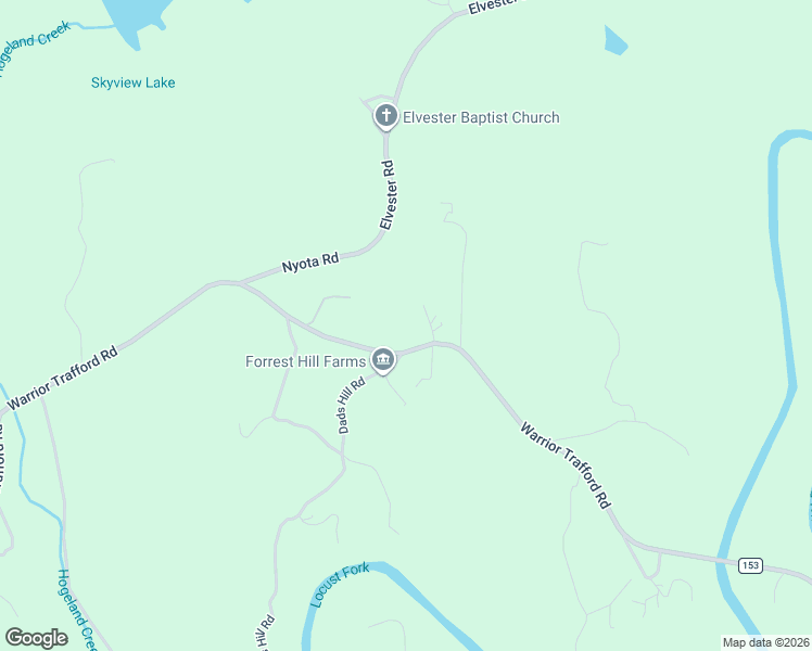 map of restaurants, bars, coffee shops, grocery stores, and more near 1786 Warrior - Trafford Road in Warrior