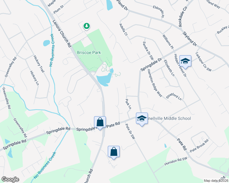 map of restaurants, bars, coffee shops, grocery stores, and more near 3016 Sonya Lane in Snellville