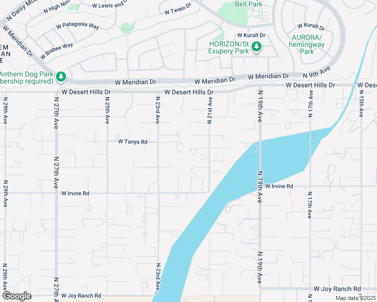 map of restaurants, bars, coffee shops, grocery stores, and more near 38912 North 21st Avenue in Phoenix