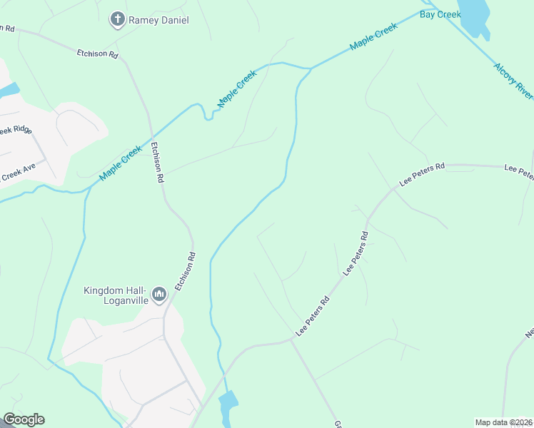 map of restaurants, bars, coffee shops, grocery stores, and more near 2160 Seths Ridge in Loganville