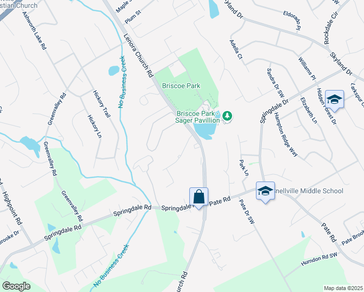 map of restaurants, bars, coffee shops, grocery stores, and more near 2601 Parkside Way Southwest in Snellville