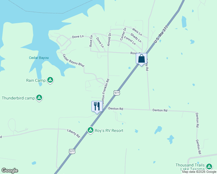 map of restaurants, bars, coffee shops, grocery stores, and more near 11 Shooter Lane in Gordonville