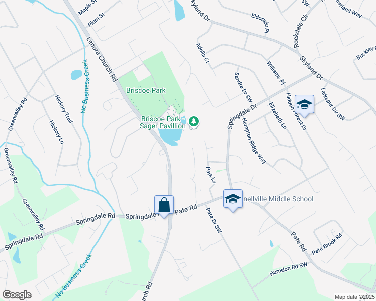 map of restaurants, bars, coffee shops, grocery stores, and more near 3006 Sonya Lane in Snellville