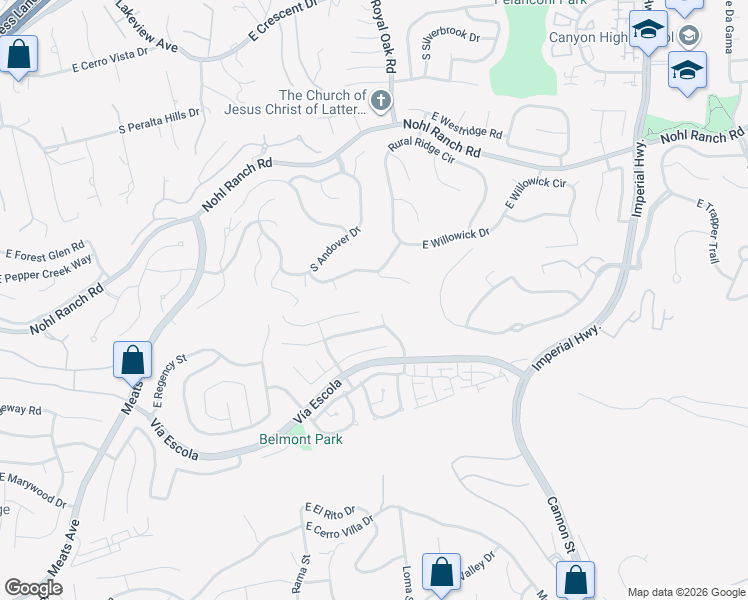 map of restaurants, bars, coffee shops, grocery stores, and more near 2946 North Weston Street in Orange