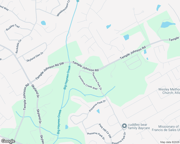 map of restaurants, bars, coffee shops, grocery stores, and more near 1727 Preserve Creek Way in Loganville