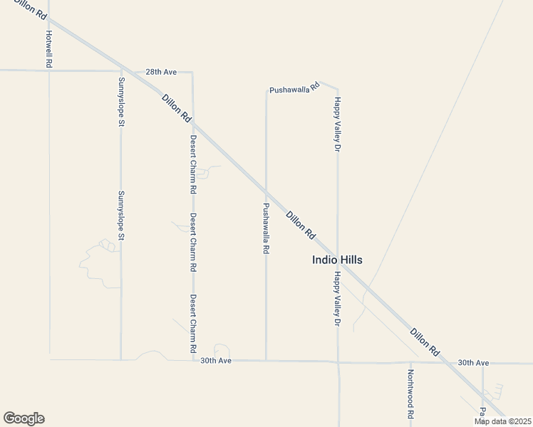 map of restaurants, bars, coffee shops, grocery stores, and more near Pushawalla Road in Riverside County