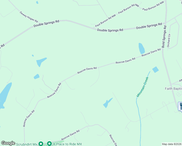 map of restaurants, bars, coffee shops, grocery stores, and more near 458 Roscoe Davis Road in Monroe