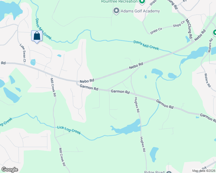 map of restaurants, bars, coffee shops, grocery stores, and more near 350 Wall Road in Hiram
