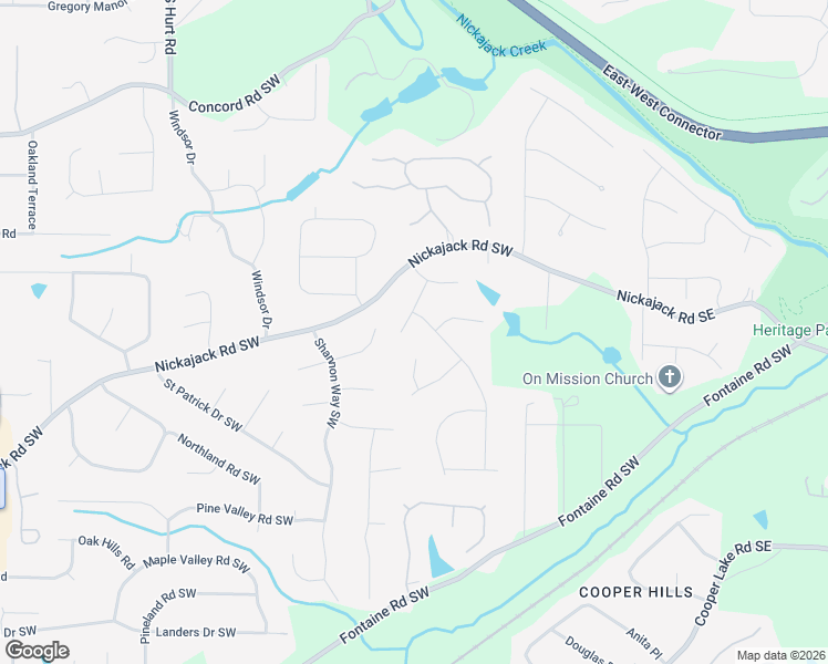 map of restaurants, bars, coffee shops, grocery stores, and more near 109 Shane Way in Mableton