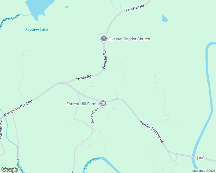 map of restaurants, bars, coffee shops, grocery stores, and more near 1786 Warrior - Trafford Road in Warrior