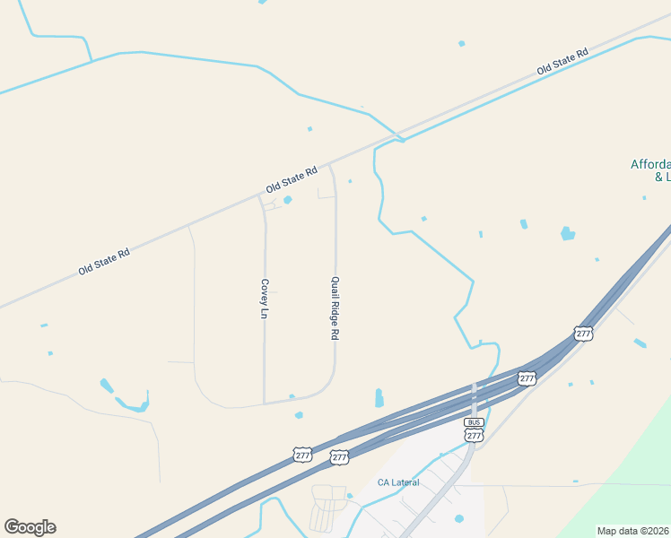 map of restaurants, bars, coffee shops, grocery stores, and more near Quail Ridge Road in Wichita Falls