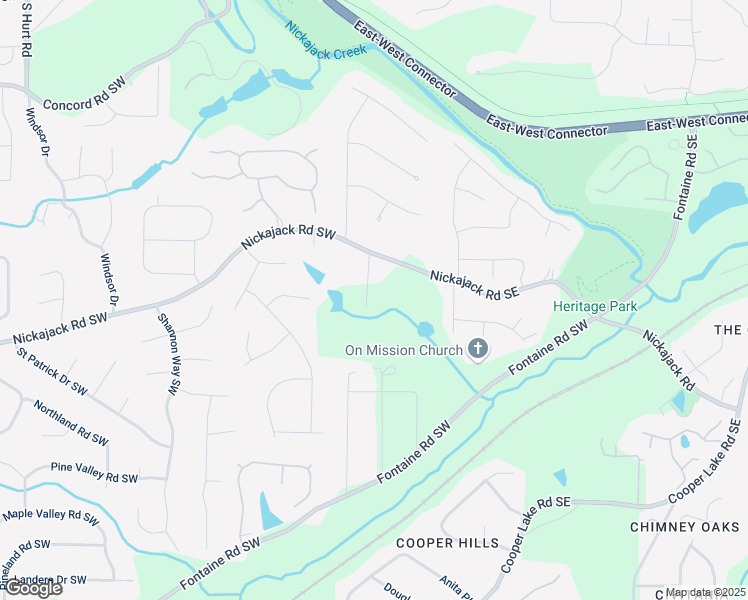 map of restaurants, bars, coffee shops, grocery stores, and more near 4725 Gambrell Road in Mableton