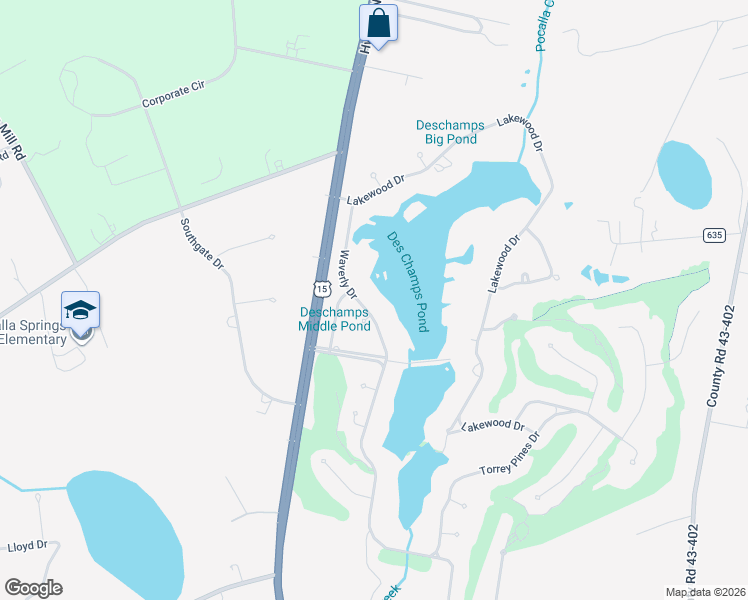 map of restaurants, bars, coffee shops, grocery stores, and more near 1-99 Waverly Cir in Sumter
