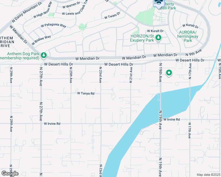 map of restaurants, bars, coffee shops, grocery stores, and more near 38912 North 21st Avenue in Phoenix