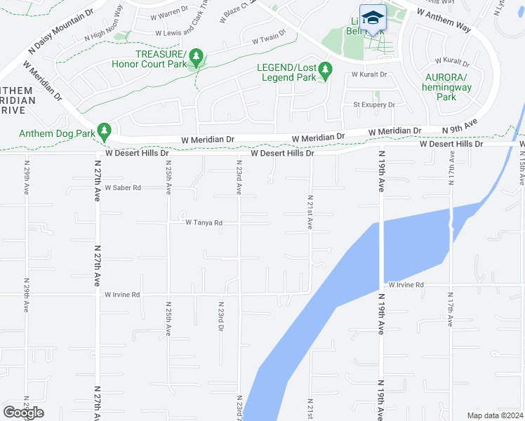 map of restaurants, bars, coffee shops, grocery stores, and more near 38912 North 21st Avenue in Phoenix