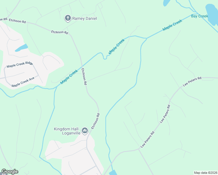 map of restaurants, bars, coffee shops, grocery stores, and more near 1630 Maple Ridge Drive in Loganville