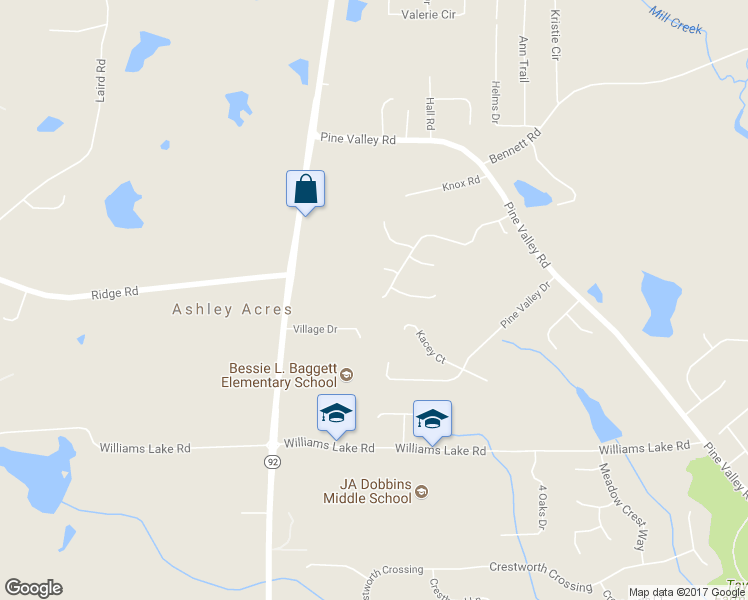 map of restaurants, bars, coffee shops, grocery stores, and more near 442 Carriage Lane in Powder Springs