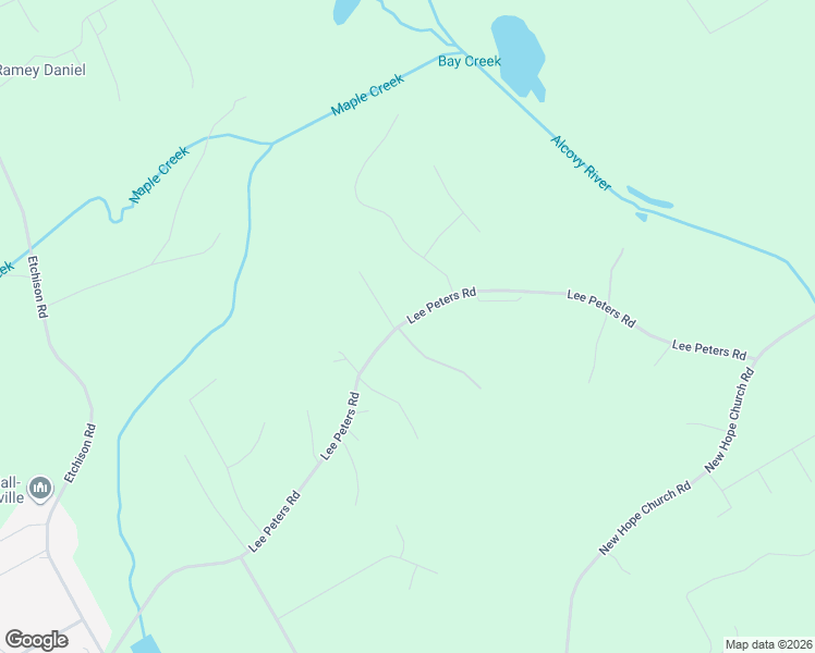 map of restaurants, bars, coffee shops, grocery stores, and more near 1507 Lee Peters Road in Loganville