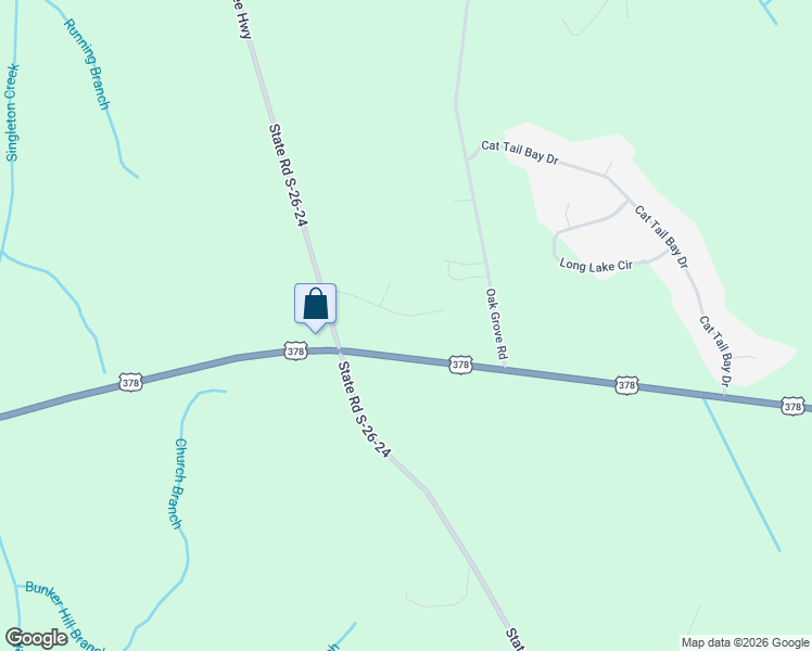 map of restaurants, bars, coffee shops, grocery stores, and more near 6204 U.S. 378 in Conway