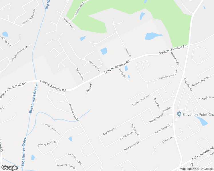 map of restaurants, bars, coffee shops, grocery stores, and more near 1658 Temple Johnson Road in Loganville
