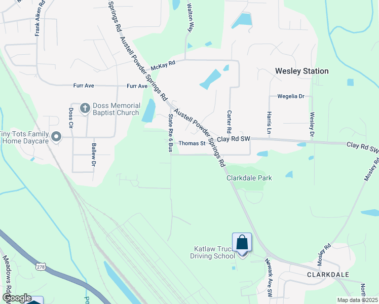 map of restaurants, bars, coffee shops, grocery stores, and more near in Austell