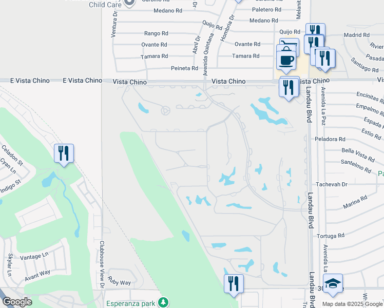 map of restaurants, bars, coffee shops, grocery stores, and more near 67447 Zuni Court in Cathedral City