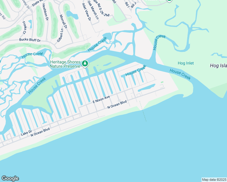 map of restaurants, bars, coffee shops, grocery stores, and more near 305 58th Avenue North in North Myrtle Beach