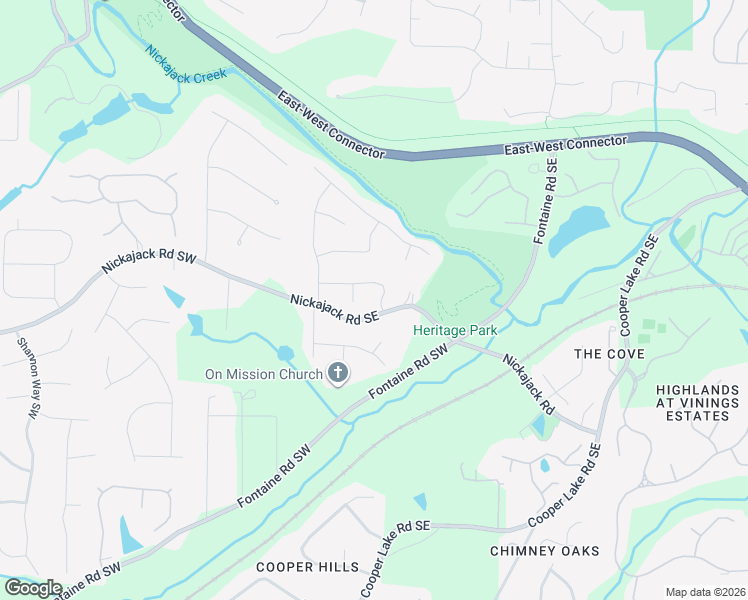 map of restaurants, bars, coffee shops, grocery stores, and more near 168 Port Patrick Lane Southeast in Mableton