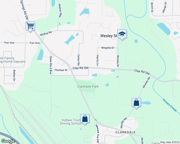 map of restaurants, bars, coffee shops, grocery stores, and more near 4691 Bo Hendrick Drive in Austell