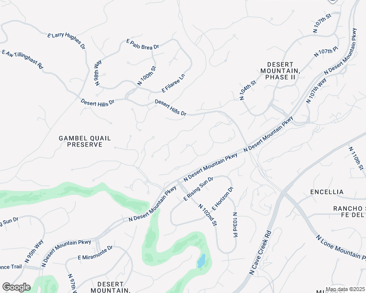 map of restaurants, bars, coffee shops, grocery stores, and more near 39096 North 102nd Way in Scottsdale