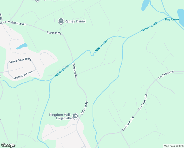 map of restaurants, bars, coffee shops, grocery stores, and more near 1630 Maple Ridge Drive in Loganville