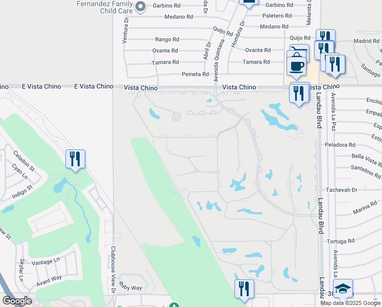 map of restaurants, bars, coffee shops, grocery stores, and more near 67372 Zuni Court in Cathedral City