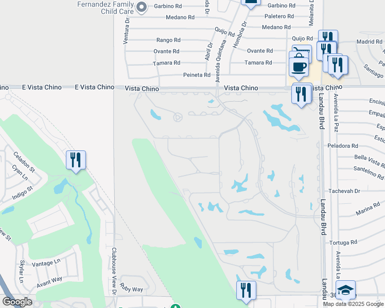 map of restaurants, bars, coffee shops, grocery stores, and more near 67372 Zuni Court in Cathedral City