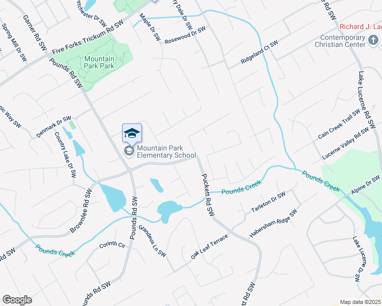 map of restaurants, bars, coffee shops, grocery stores, and more near 1559 Norwood Drive Southwest in Lilburn