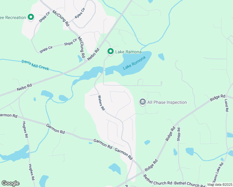 map of restaurants, bars, coffee shops, grocery stores, and more near 331 Thornbrooke Drive in Hiram