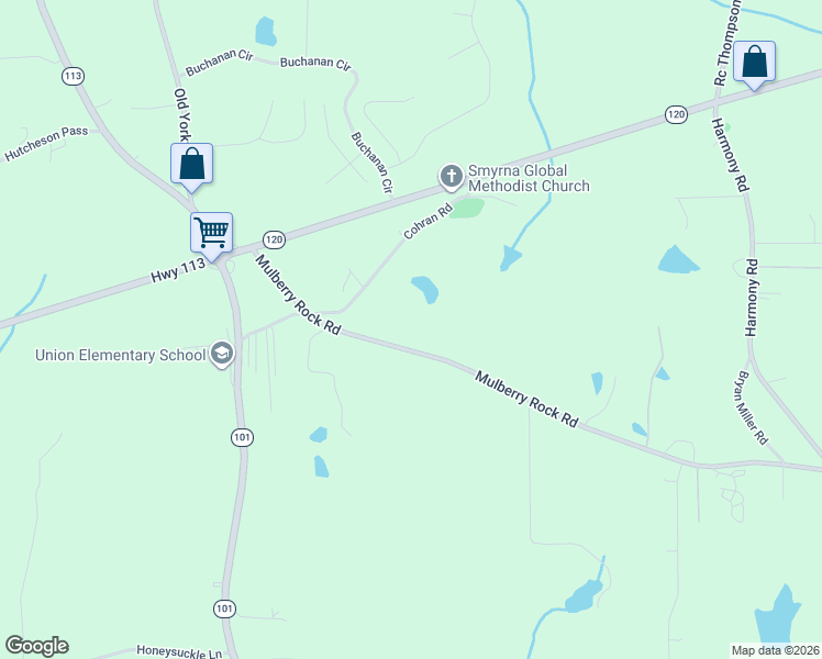 map of restaurants, bars, coffee shops, grocery stores, and more near 373 Mulberry Rock Road in Temple