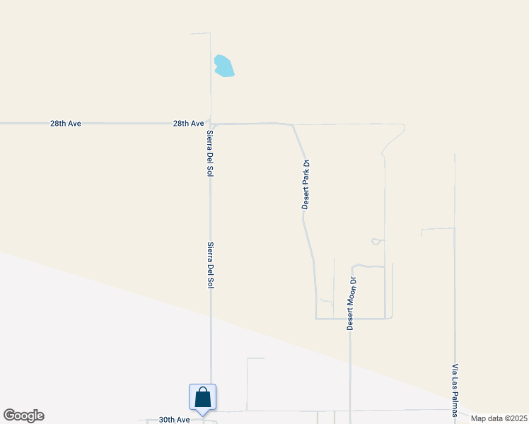 map of restaurants, bars, coffee shops, grocery stores, and more near Desert Park Drive in Thousand Palms