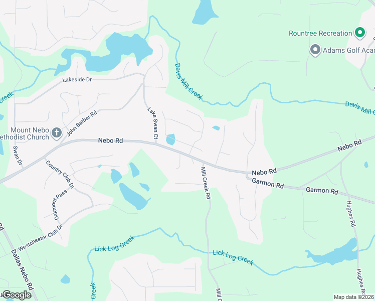 map of restaurants, bars, coffee shops, grocery stores, and more near 25 Tanglewood Drive in Hiram
