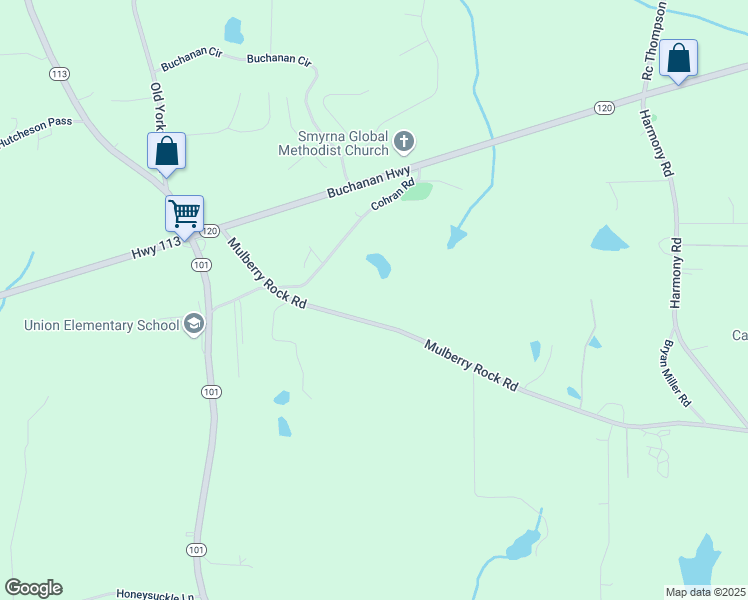 map of restaurants, bars, coffee shops, grocery stores, and more near 453 Mulberry Rock Road in Temple