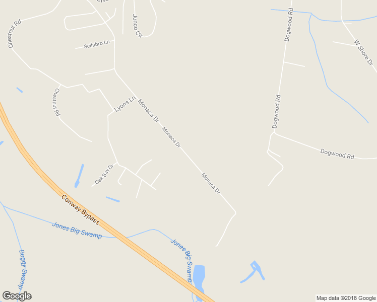 map of restaurants, bars, coffee shops, grocery stores, and more near 2973 Monaca Drive in Longs