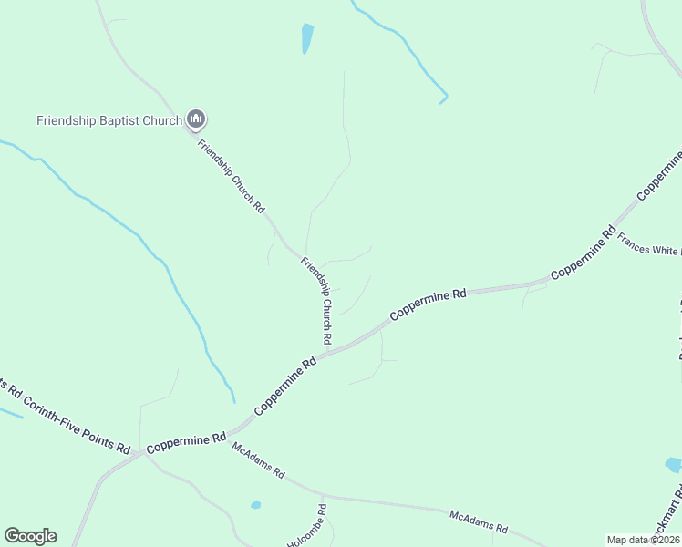 map of restaurants, bars, coffee shops, grocery stores, and more near 139 Friendship Church Road in Buchanan