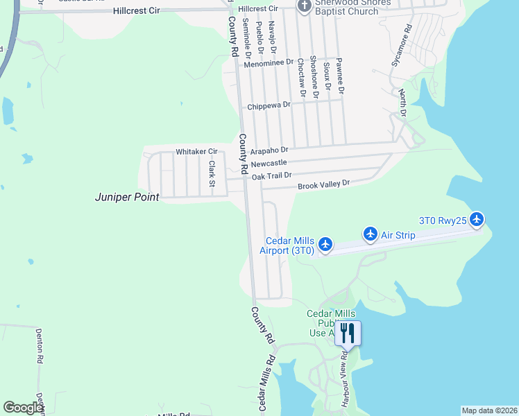 map of restaurants, bars, coffee shops, grocery stores, and more near 35 Greenbriar Drive in Gordonville