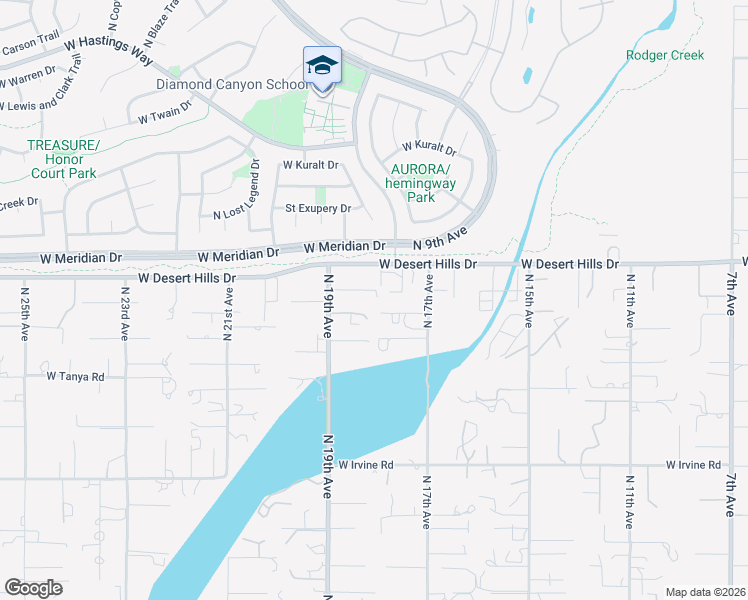 map of restaurants, bars, coffee shops, grocery stores, and more near 1805 West Mesquite Street in Phoenix