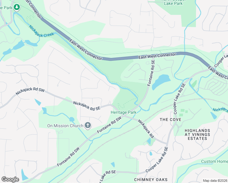 map of restaurants, bars, coffee shops, grocery stores, and more near 180 Kenmare Circle Southeast in Mableton