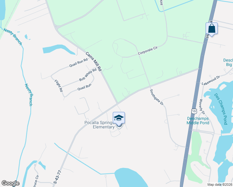 map of restaurants, bars, coffee shops, grocery stores, and more near 985 Bethel Church Road in Sumter